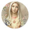 Vintage Religious Virgin Mary Floral Catholic