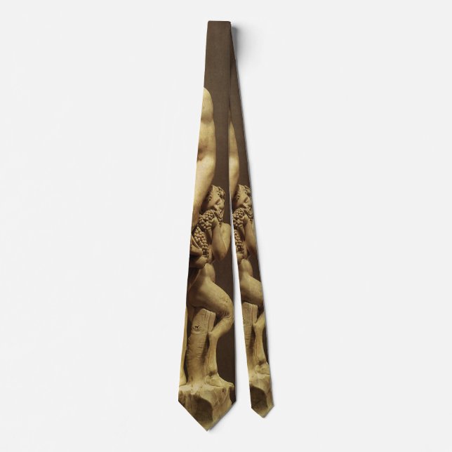Vintage Renaissance Statue Bacchus by Michelangelo Tie (Front)