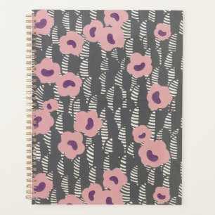 Vintage René Crevel French Art Deco Pink Floral Planner