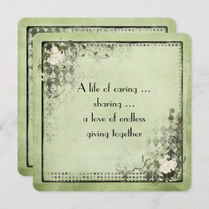 Vintage Renewal of Vows Invitation