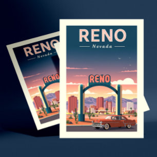 Vintage Reno Nevada Postcard