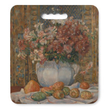 Vintage Renoir Still Life Flowers Kneeling Pad