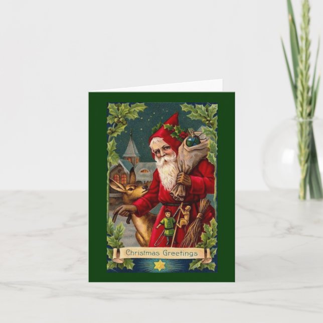 Vintage Reproduction Christmas Card (Front)