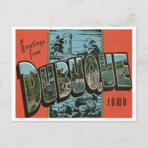Vintage Reproduction Dubuque, Iowa Postcard