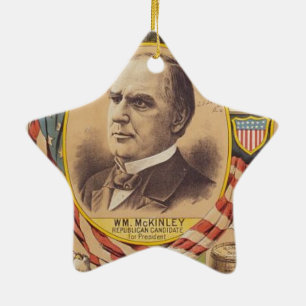 Vintage Republican Party Presidential Campaign Ceramic Ornament