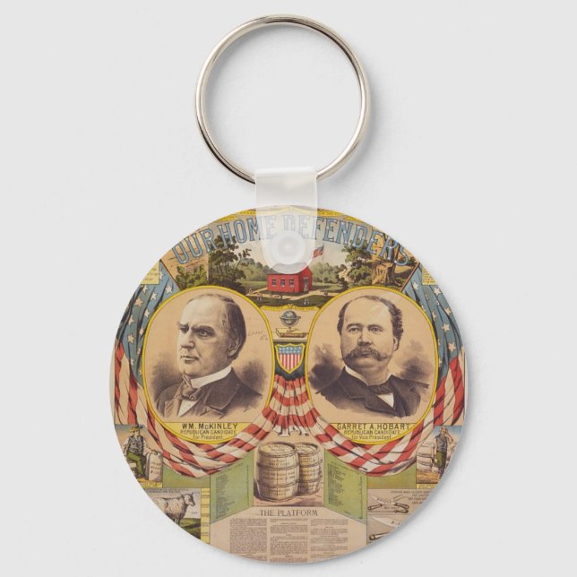 Vintage Republican Party Presidential Campaign Keychain (Front)