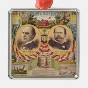 Vintage Republican Party Presidential Campaign Metal Ornament
