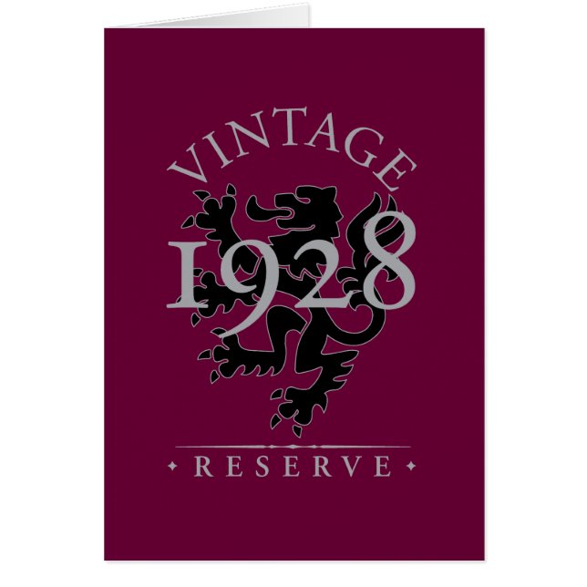 Vintage Reserve 1928 (Front)