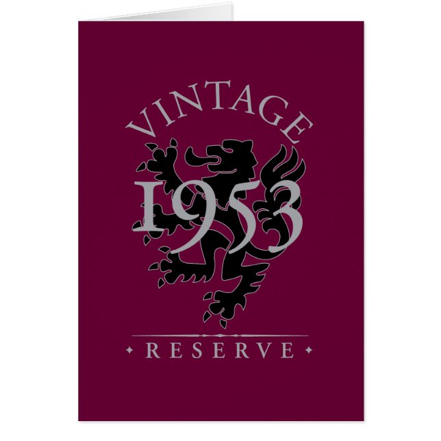 Vintage Reserve 1953 (Front)