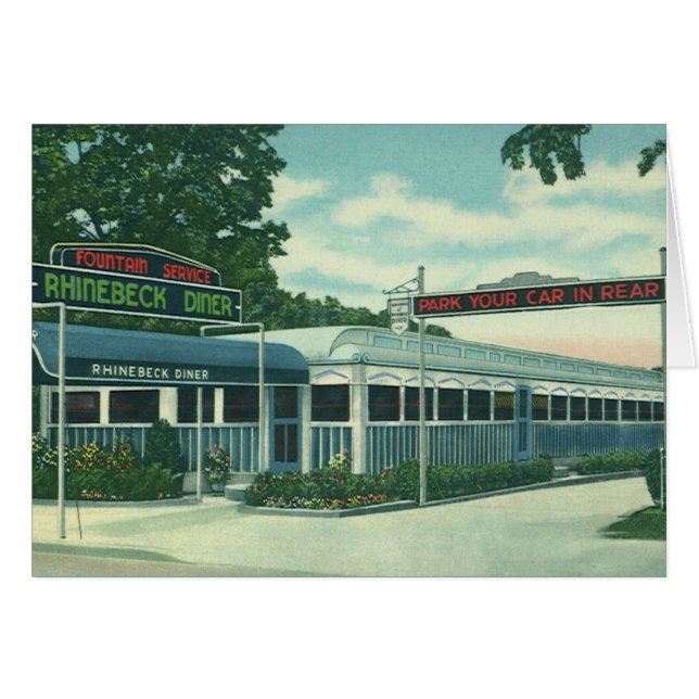 Vintage Restaurant, Retro Rhinebeck Roadside Diner (Front Horizontal)