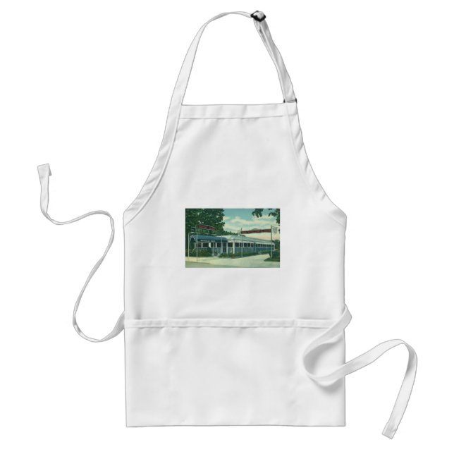 Vintage Restaurant, Retro Rhinebeck Roadside Diner Standard Apron (Front)