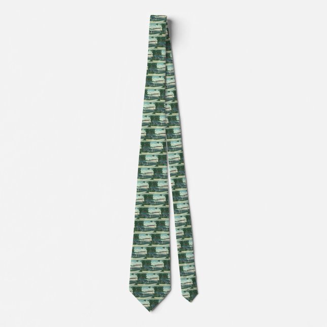 Vintage Restaurant, Retro Rhinebeck Roadside Diner Tie (Front)
