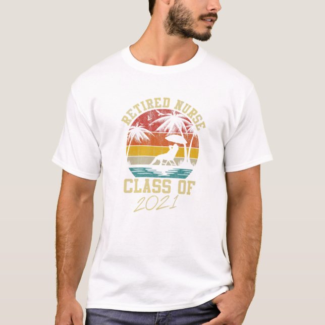 Vintage Retired Nurse Class T-Shirt (Front)