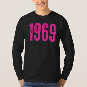 Vintage Retro 1969 Distressed Rock & Roll Music 3 T-Shirt