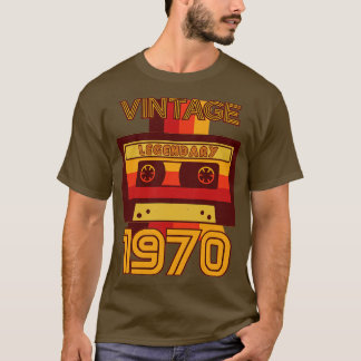 Vintage Retro 1970 Legendary Cassette T-Shirt