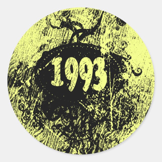 vintage rétro 1993 - Autocollants (Devant)