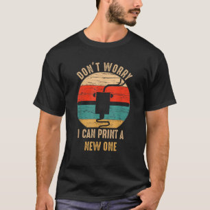 Vintage Retro 3D Printer Tee Gift idea for Geeks