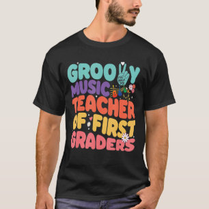 Vintage Retro 60s 70s Groovy Music Teacher of firs T-Shirt