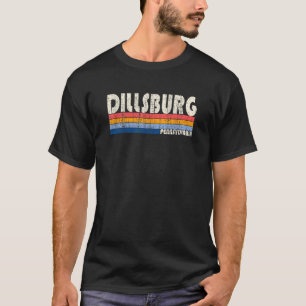 Vintage Retro 70s 80s Style Hometown of Dillsburg  T-Shirt