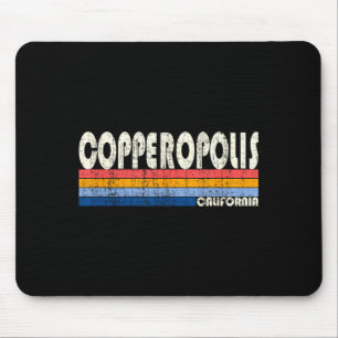 Vintage Retro 70s 80s Style Hometown of Mouse Pad