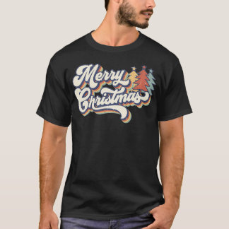 Vintage Retro 70s Merry Christmas Pullover 