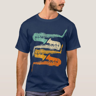 Vintage Retro 70s Saxophone  For Sax T-Shirt