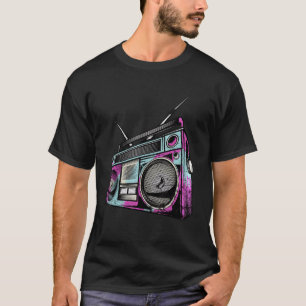 Vintage Retro 80s Boom Box Stereo T-Shirt