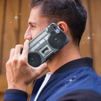 Vintage Retro 80s Boombox Cassette Player iPhone 13 Case