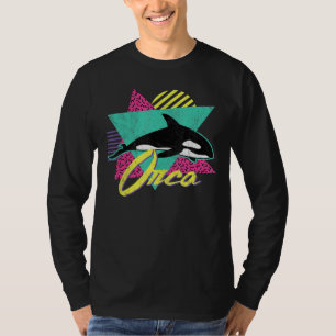 Vintage Retro 80s Or 90s Orca Killer Whale Men Wo T-Shirt