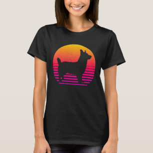 Vintage Retro 80's Style Corgi  T-Shirt