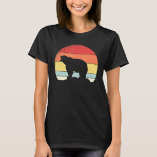 Vintage Retro 80s Style Grizzly Brown Bear T-Shirt