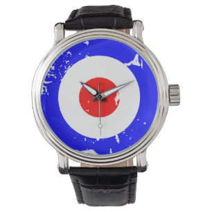 Vintage Retro Aged Mod Target Watch