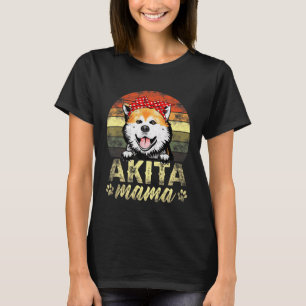 Vintage Retro Akita Mama Akita Inu Mom R T-Shirt