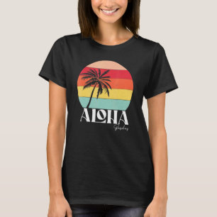 Vintage Retro Aloha Beaches Tropical Summer Vacati T-Shirt