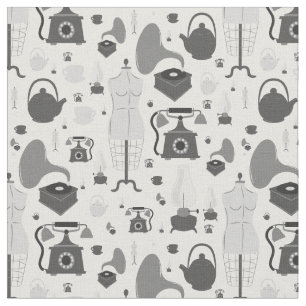vintage retro antique phonograph mannequin grey fabric
