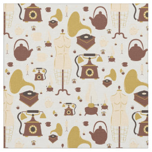 vintage retro antique phonograph mannequin sepia fabric