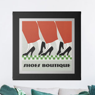 Vintage Retro Art Déco Femmes Chaussures Pompes Pe