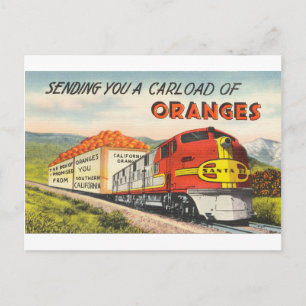 Vintage Retro Art Southern California Travel Postcard