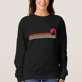 Vintage Retro Atv 4 Wheeler Silhouette Retro Quad Sweatshirt