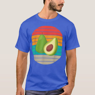 Vintage Retro Avocado Graphic Print for Unise  T-Shirt