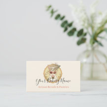 Vintage Retro Bakery Business Card