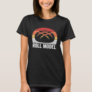 Vintage Retro Baking Roll Model Baker Bread Chef T-Shirt
