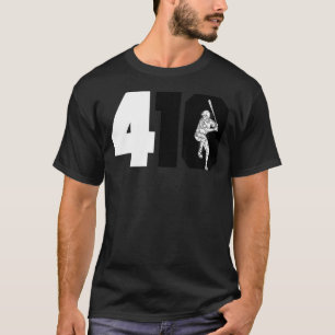 Vintage Retro Baltimore 410 Area Code Baseball Cla T-Shirt