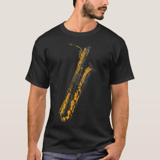 Vintage retro Baritone Saxophone Music Bari Sax T-Shirt