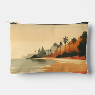 Vintage/retro beach/tropical accessory pouch