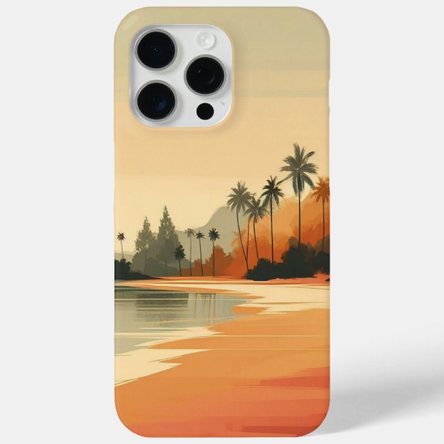 Vintage/retro beach/tropical  Case-Mate iPhone case (Back)
