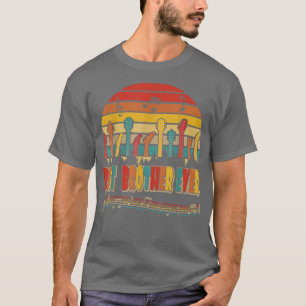 Vintage Retro Best Brother Ever Funny Guitarist Gu T-Shirt