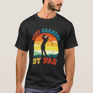 Vintage Retro Best Grandpa By Par Golf Player T-Shirt