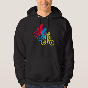 Vintage Retro Bicycle BMX Stunt Bike Rider Racing  Hoodie
