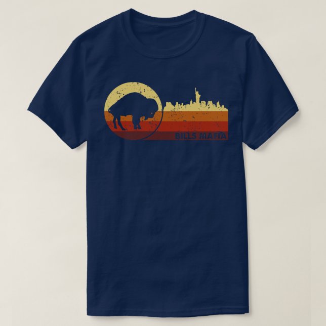 Vintage Retro Bills Mafia T-Shirt (Design Front)